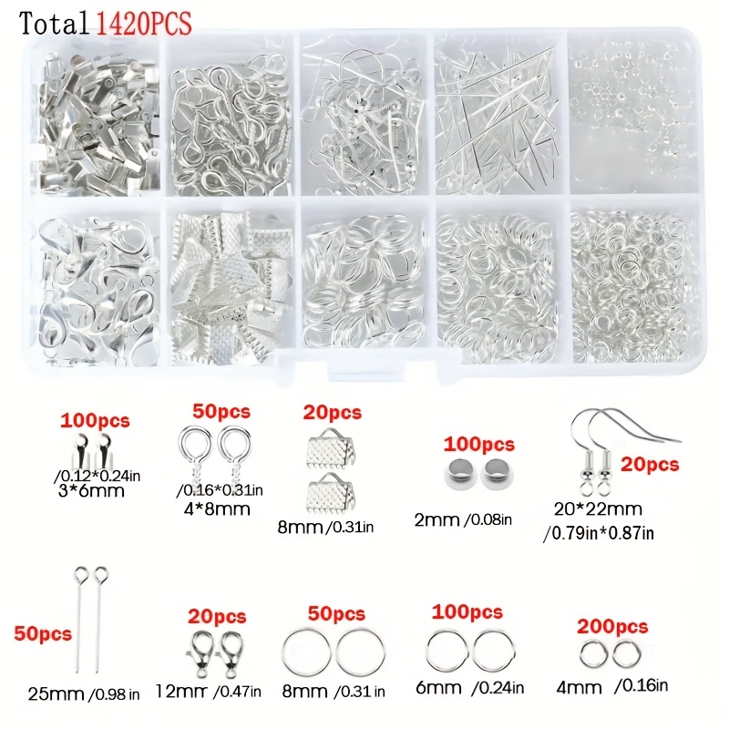1420pcs 1box Jewelry Findings  - Jewelry Repair & Watches Photos ulasan dan harga