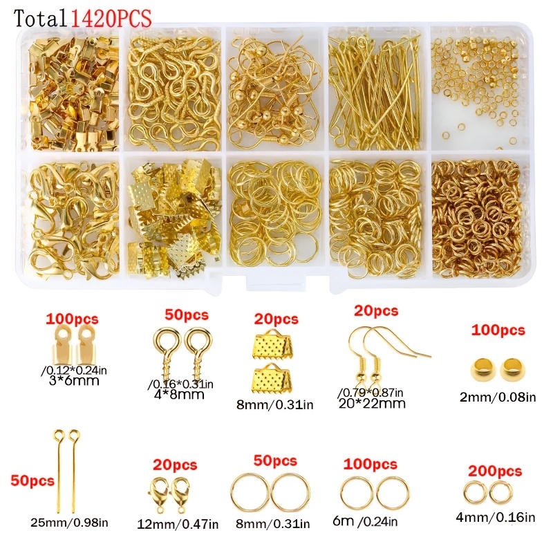 1420pcs 1box Jewelry Findings  - Jewelry Repair & Watches Photos ulasan dan harga