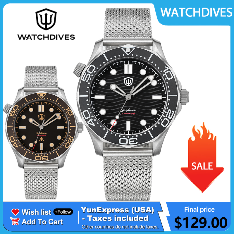 Watchdives 42mm Titanium Dive  - Vintage Pocket Watch ulasan dan harga