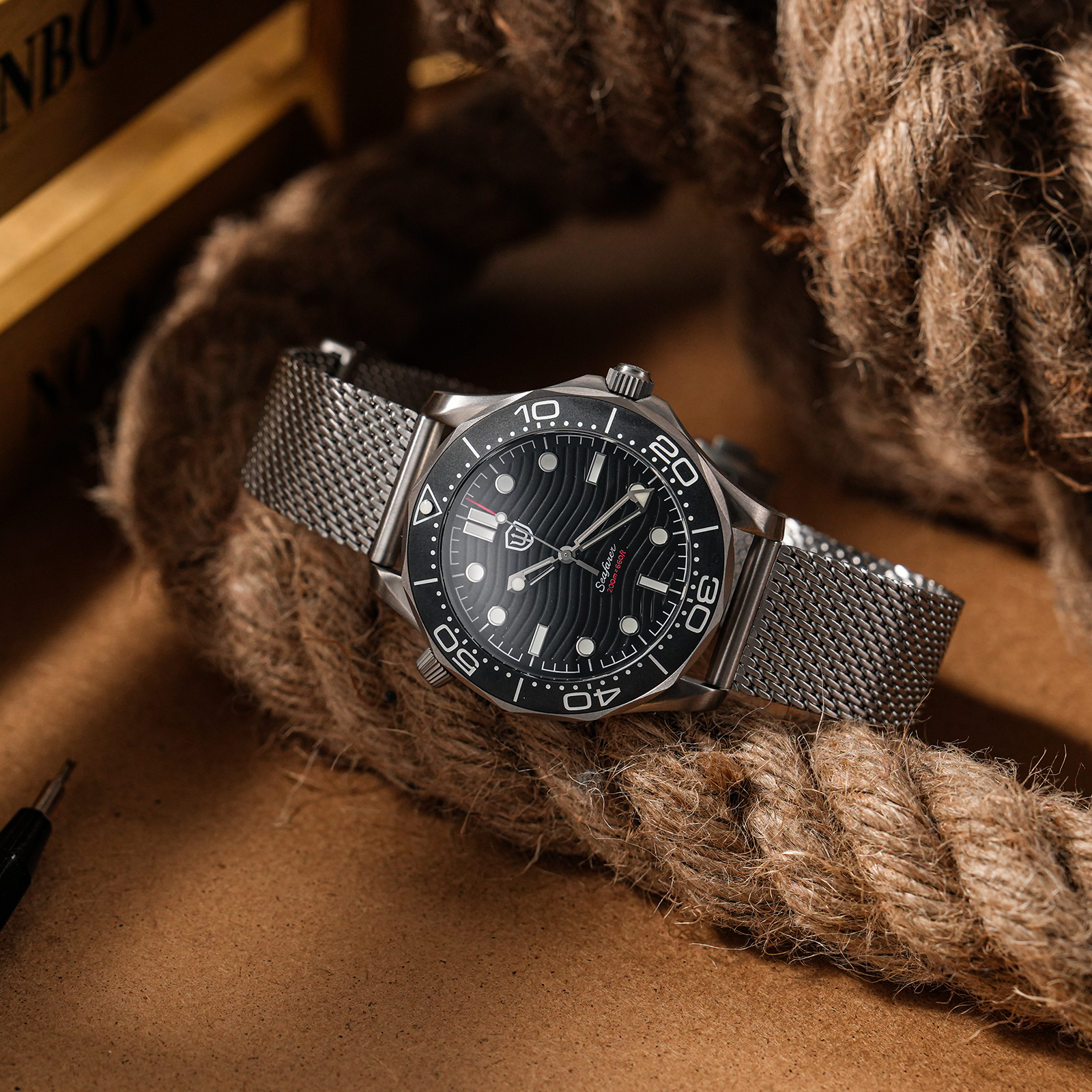 Watchdives 42mm Titanium Dive  - Vintage Pocket Watch ulasan dan harga