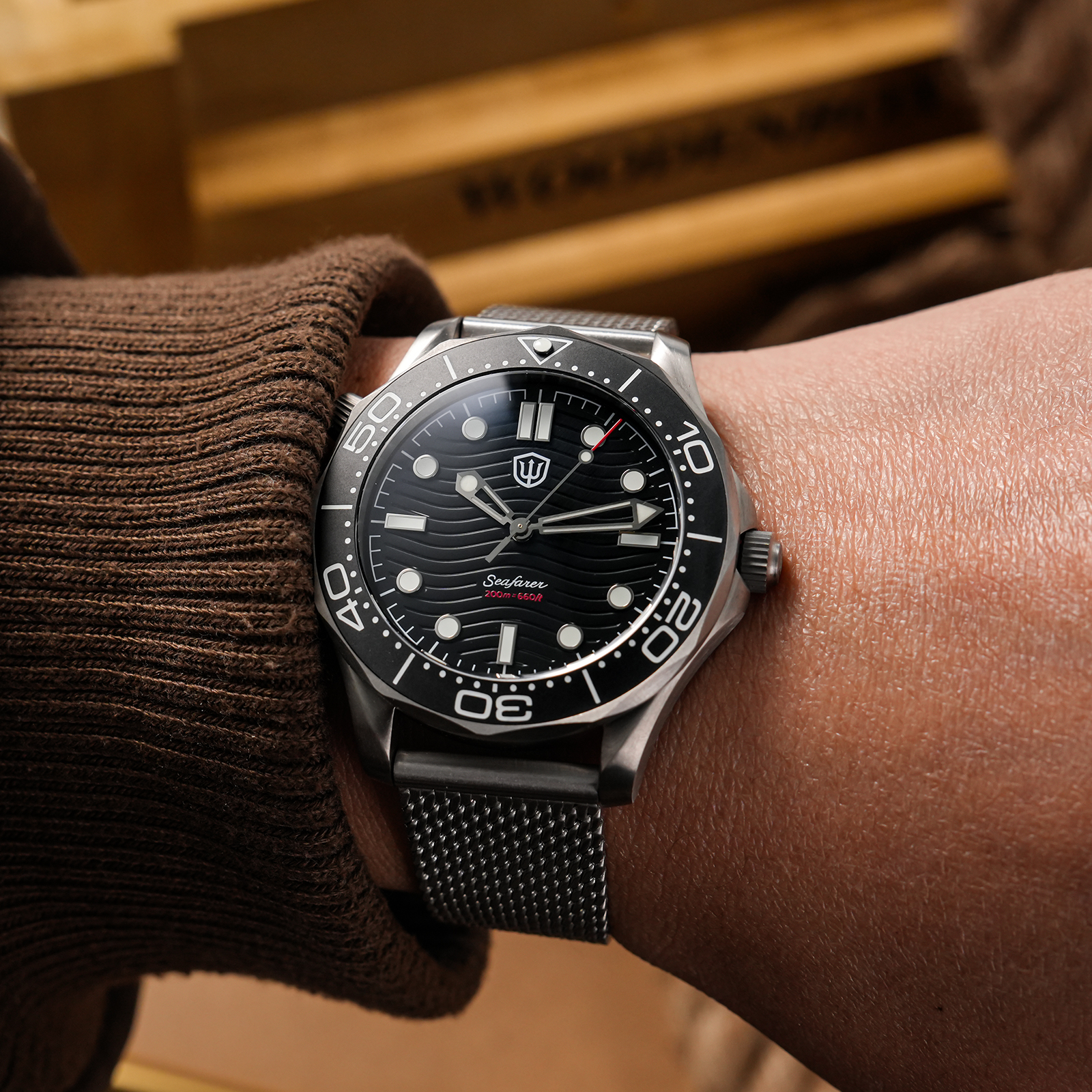 Watchdives 42mm Titanium Dive  - Vintage Pocket Watch ulasan dan harga