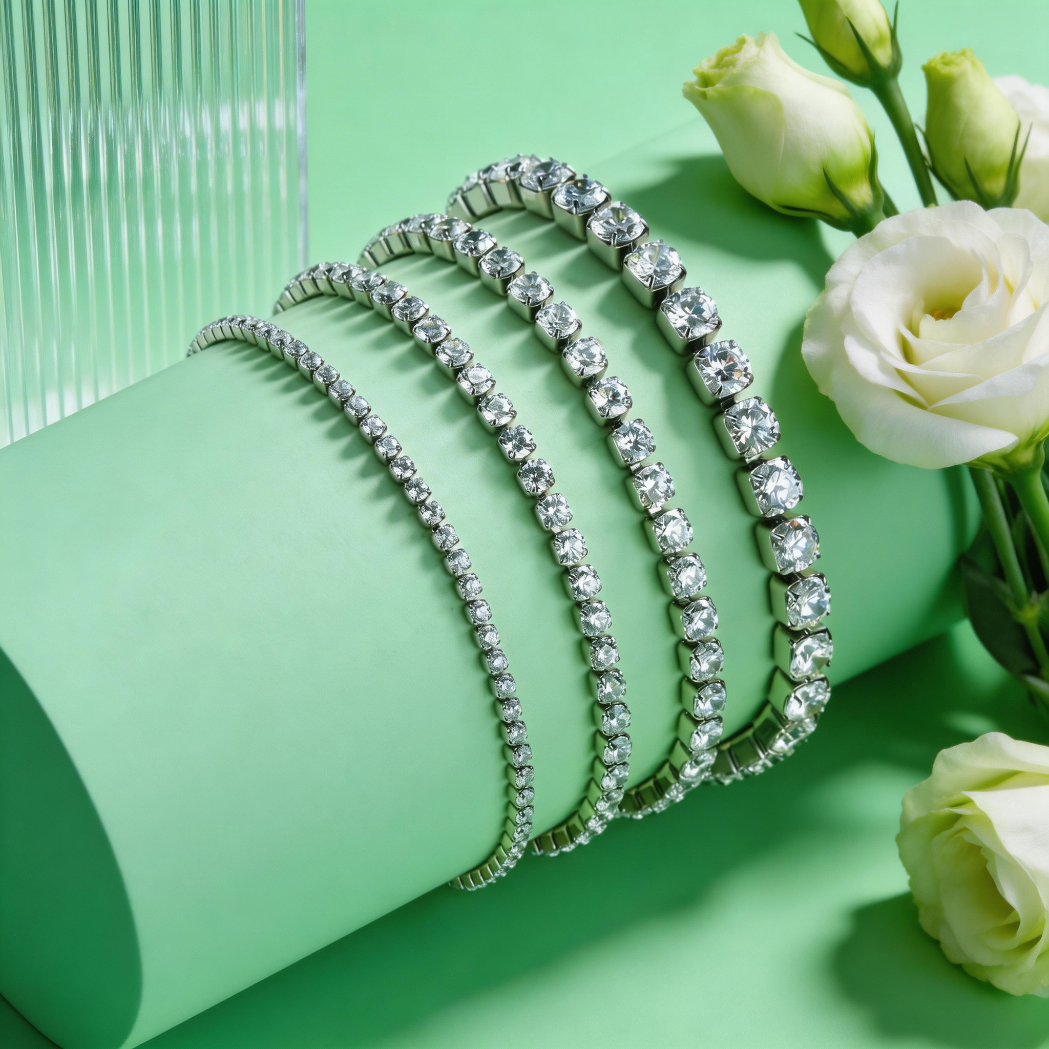 2/3/4/5MM Luxury Zircon Tennis - Jc Jewelry & Watches ulasan dan harga