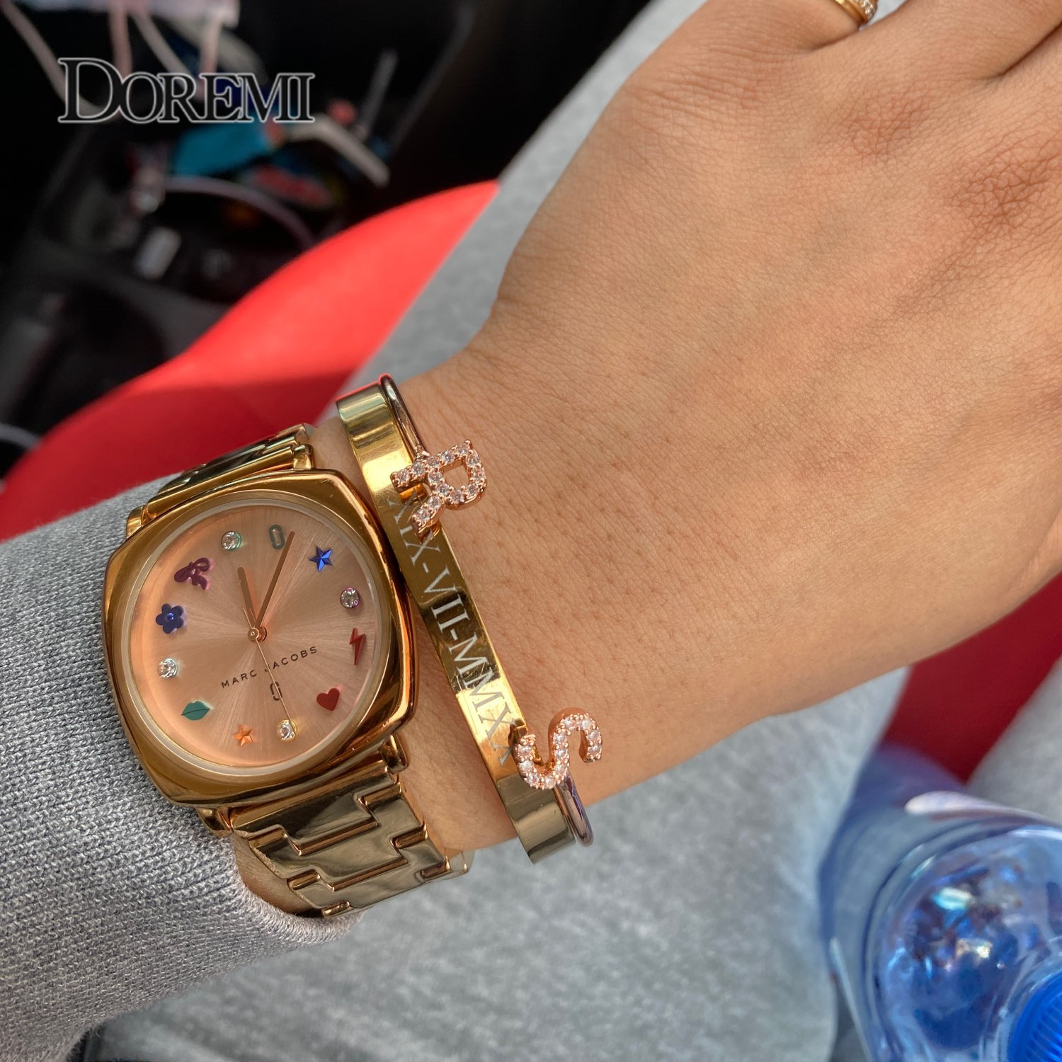 DOREMI Custom Letter Bracelet  - Cuff Bangle Bracelet ulasan dan harga