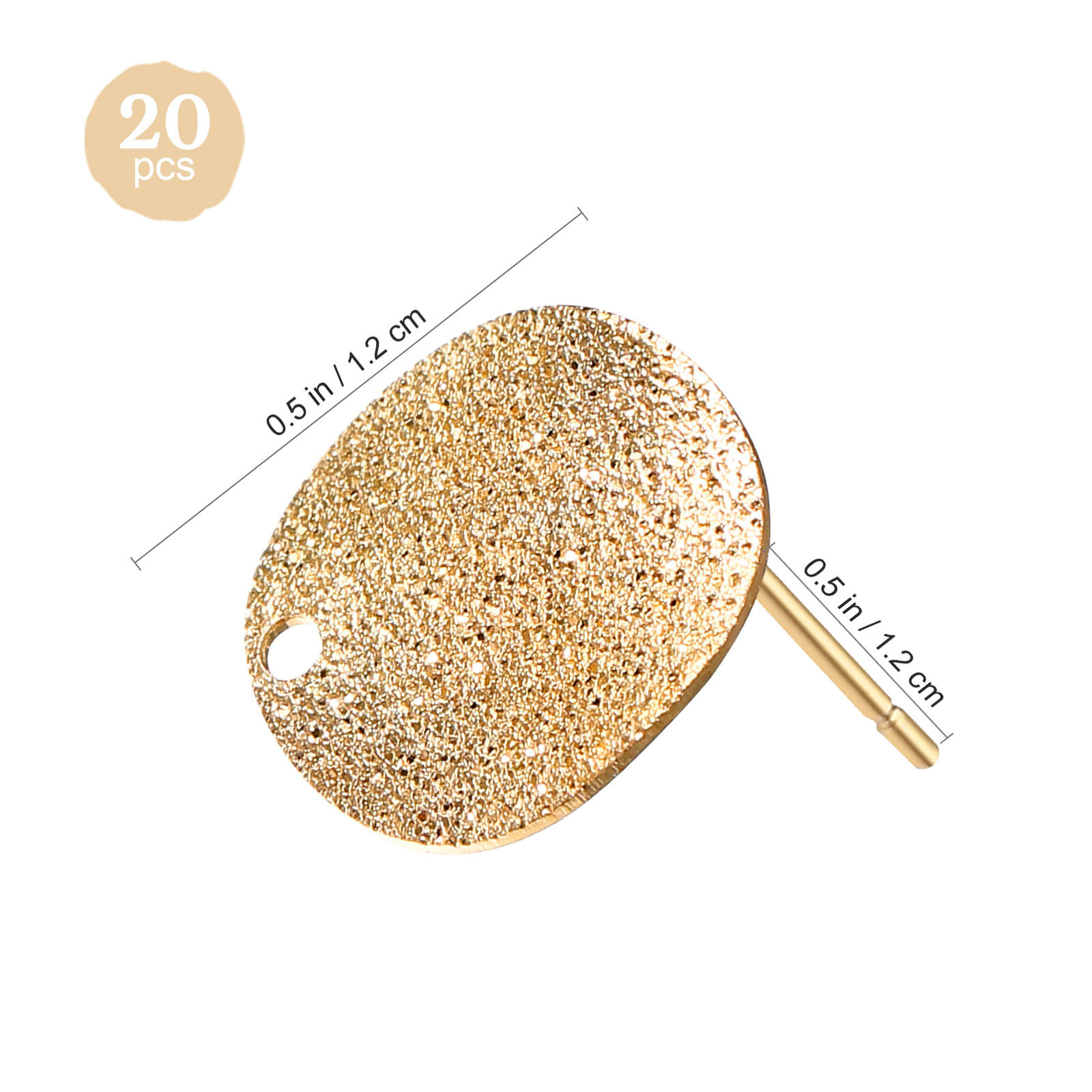 20Pcs Band Holes Earring Posts - Jewelry Repair & Watches Photos ulasan dan harga
